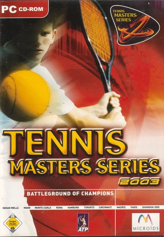 Tennis Masters Series 2003 box art for Xbox